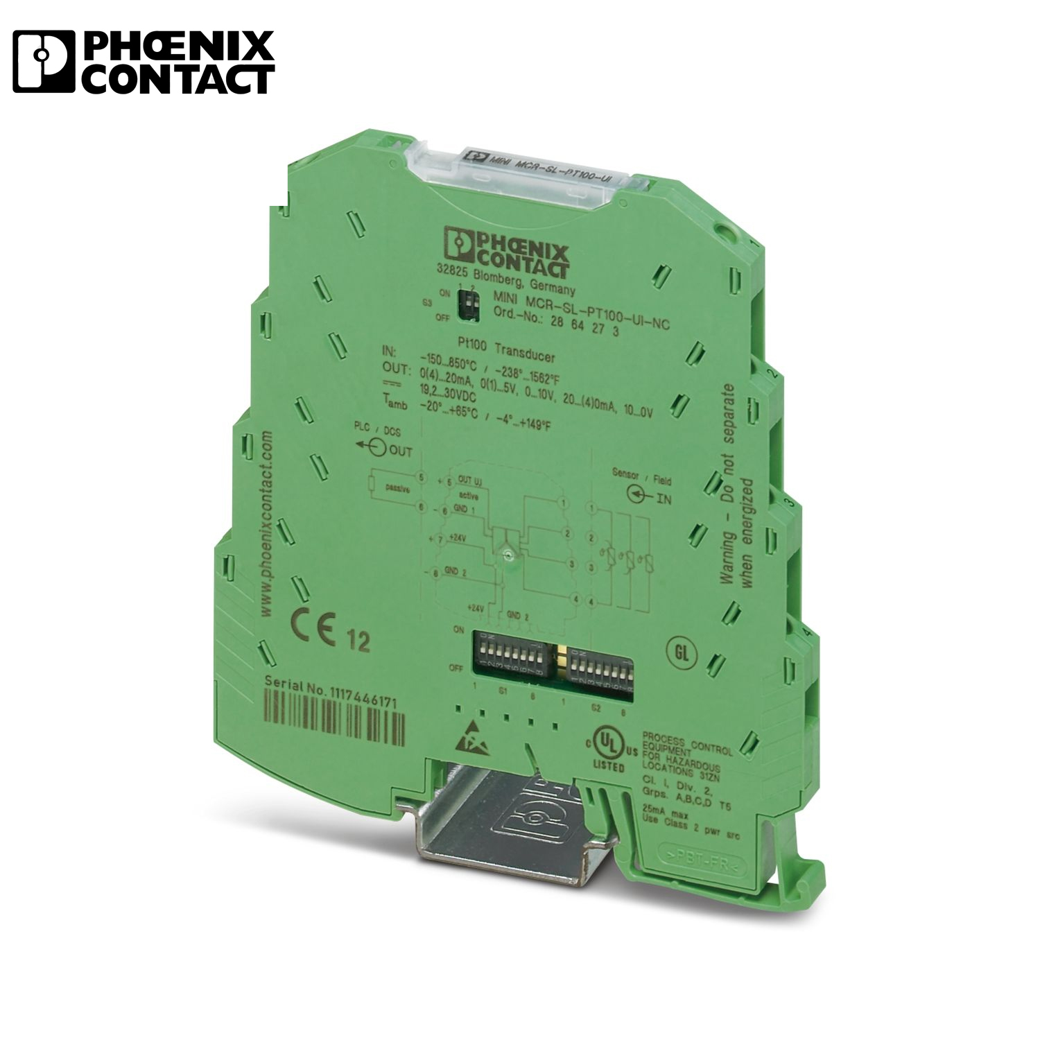 Phoenix Contact Module Icon 2864273 Phoenix Contact Relay Module MINI MCR-SL-PT100-UI-NC ...