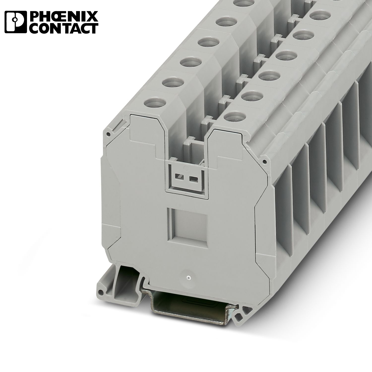 Gray UT 35 - Feed-through terminal block 3044225 Phoenix Connector Din ...